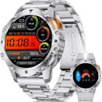 Benyar Smart Watch : surveillance de la santé et 110 modes sportifs en acier inoxydable IP68
