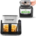 NutriChef lance un friteuse à air de 1500W avec grill et bol en verre de 4L.