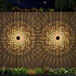 Pack de 4 lampes solaires en métal : éclairage extérieur pour jardins et terrasses.