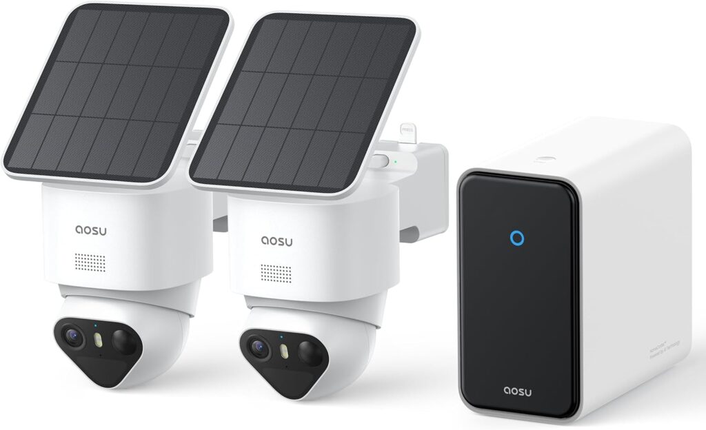 Aosu T2 Ultra 4K : Caméra de surveillance extérieure avec IA et capacité de stockage de 16 To