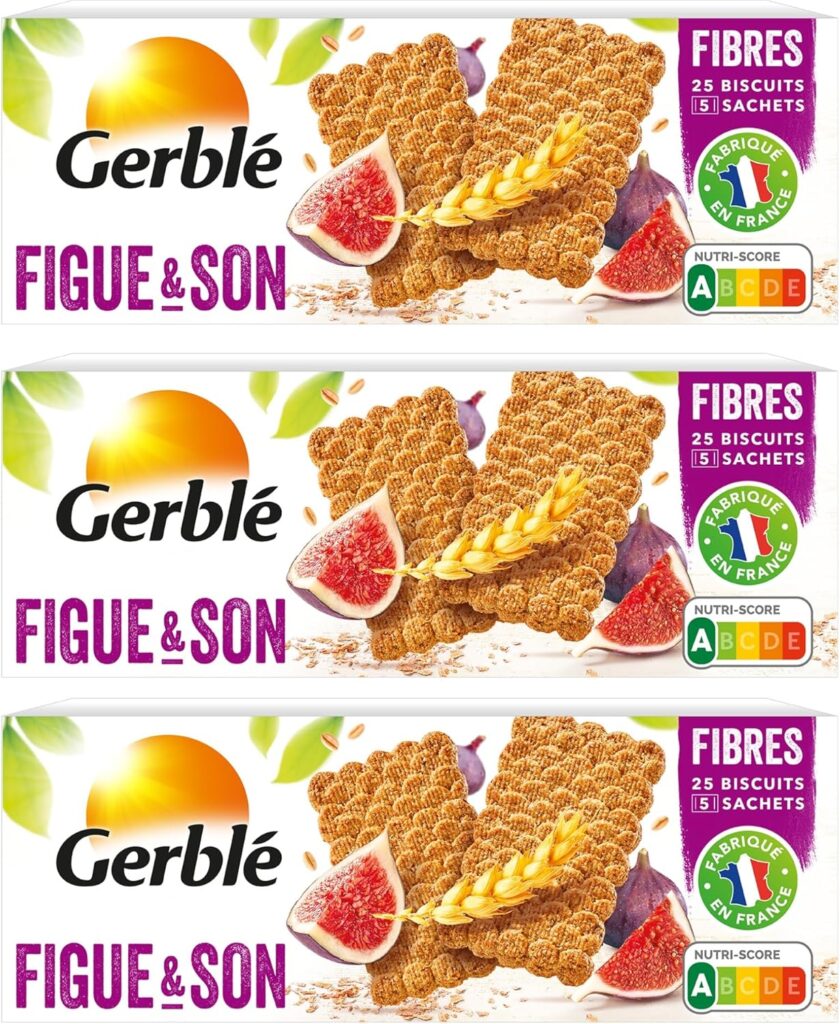 GERBLÉ lance des cookies Fig & Bran riches en fibres, sans huile de palme, Nutri-Score A.