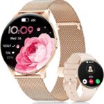Montre connectée pour femmes 1,43 pouces HD IP68, Bluetooth, dédiée à plus de 100 sports.