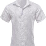 Nouveau choix de chemises à manches courtes pour hommes :  modèles en vert, blanc et noir disponibles en 2XL.