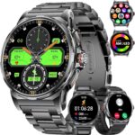 Montre connectée militaire pour hommes : écran AMOLED 1,43″, 120+ modes sportifs, étanchéité IP68.