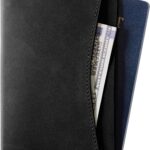 VULKIT présente un étui de voyage en cuir ultra fin avec protection RFID et 2 emplacements pour cartes.
