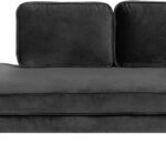 Beliani introduit une chaise longue en velours noir pour les salons modernes et glamours