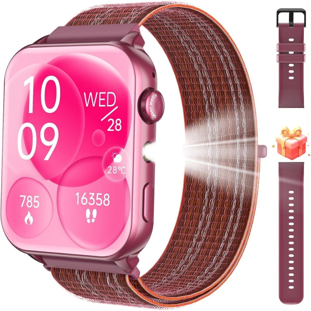 Montre connectée pour femmes : appels Bluetooth, affichage HD, 120 modes sportifs, étanchéité IP68