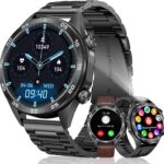 Megalith Men’s Smart Watch : montre connectée étanche avec fonction podomètre pour Android et iOS.