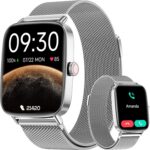 Montre intelligente Bluetooth 1,85 pouces : suivi de la fréquence cardiaque et 110 modes sportifs disponibles.