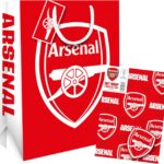 Danilo Promotions Ltd lance un ensemble d’emballages cadeaux Arsenal FC avec étiquettes.