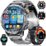 Montre intelligente avec batterie de 1000 mAh et écran de 1,53 pouces, 24 modes sportifs disponibles