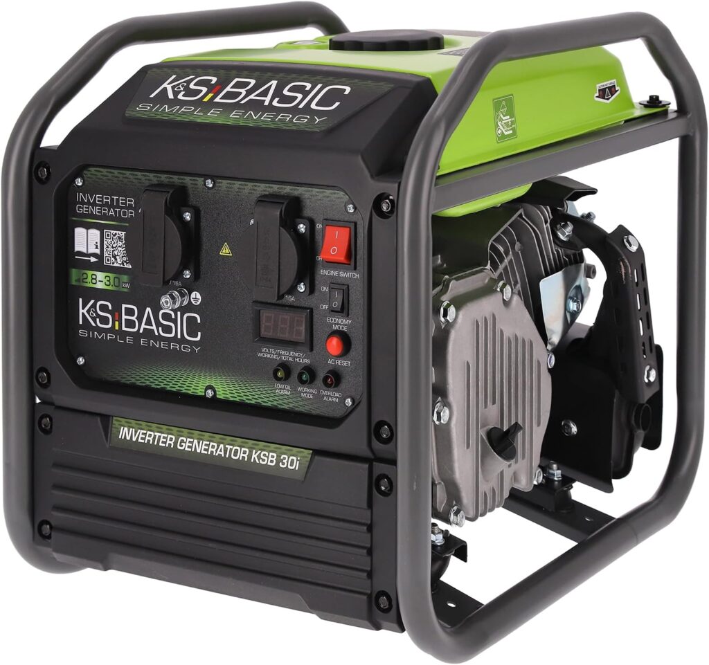 K&S Basic 30i : Générateur Inverter 2800 W, idéal pour le domicile et le camping