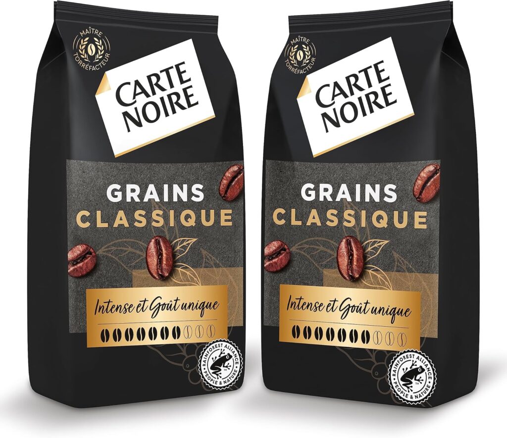Carte Noire lance des paquets de 1kg de café en grains Pure Arabica certifiés Rainforest Alliance