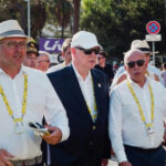 Le Prince Albert II à Nice avant le Grand Départ de La Vuelta à Monaco