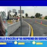 A8 : La bretelle d&rsquo;accès n°50 rouverte pour améliorer la circulation routière.