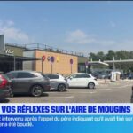 Tests de réflexes sur l&rsquo;aire de Mougins pour les conducteurs de la région.
