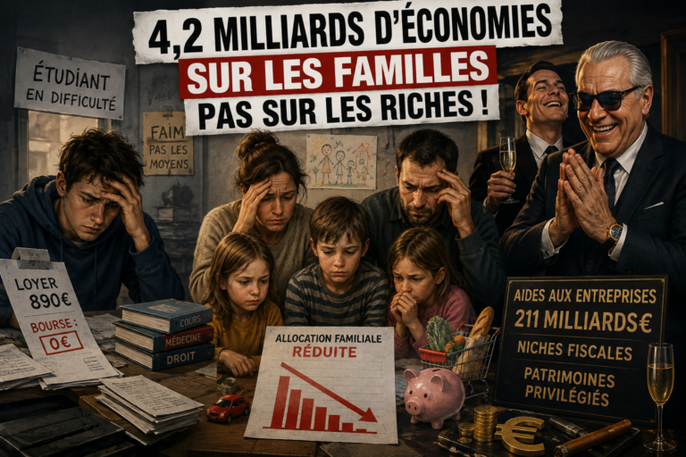 Politiques familiales : le rapport Lecornu veut faire des économies sur les familles, mais oublie les milliards versés aux plus puissants
