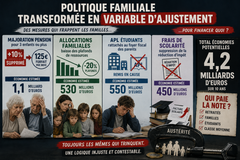 Une politique familiale transformée en variable d'ajustement