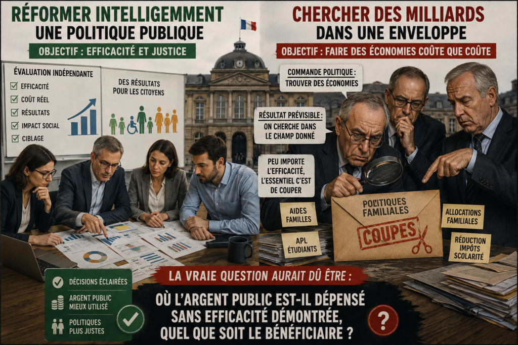 Le problème n'est pas de traquer les dépenses inutiles