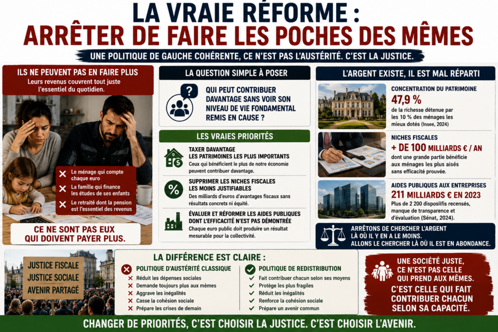 La vraie réforme : arrêter de faire les poches des mêmes