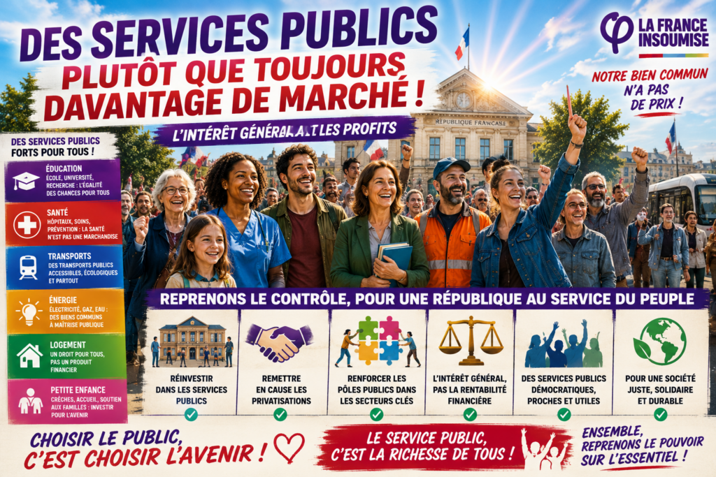 Des services publics plutôt que toujours davantage de marché