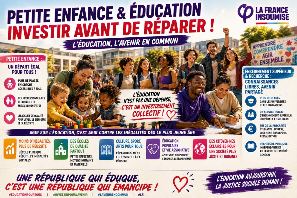 La petite enfance et l'éducation : investir avant de réparer