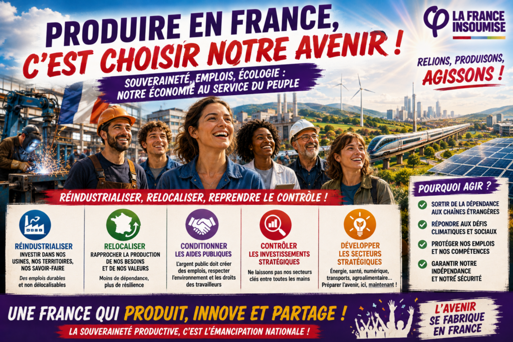 Une économie tournée vers la production française