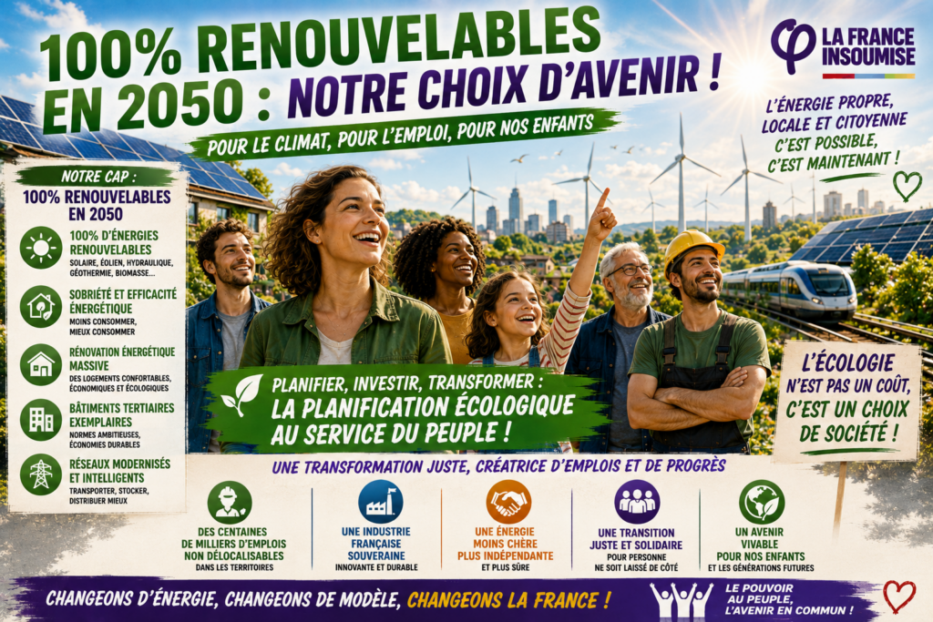 L'énergie : le pari du 100 % renouvelable