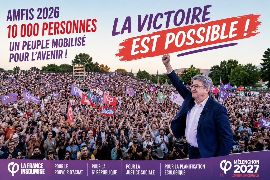 AMFIS 2026 : Mélenchon affiche une gauche conquérante et veut faire de 2027 un nouveau départ pour la France