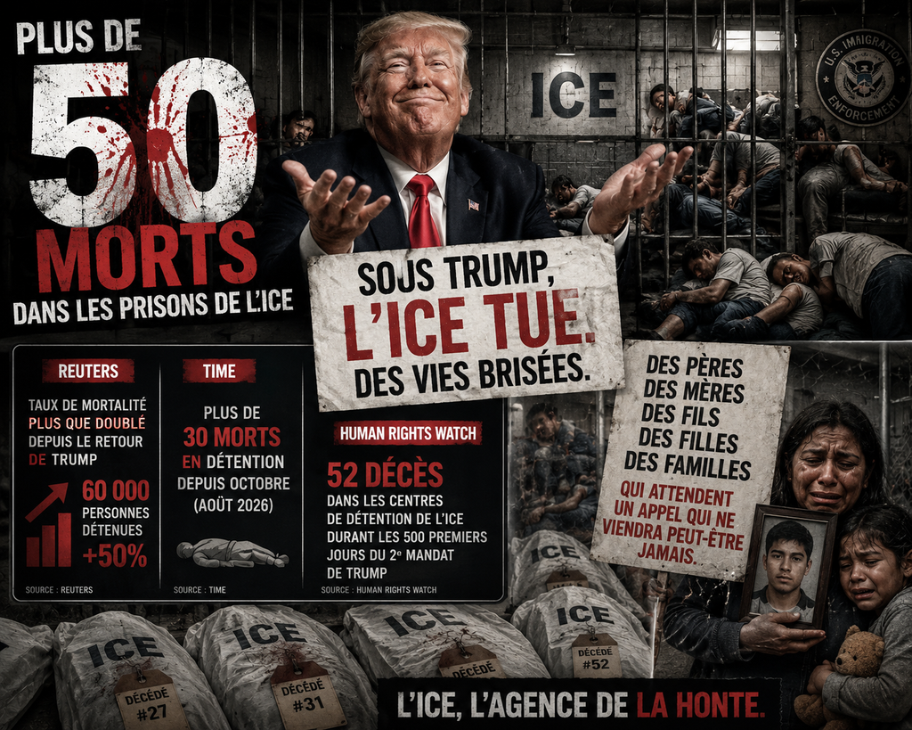 Plus de 50 morts dans les prisons de l’ICE