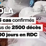 Ebola en RDC : 2 500 décès sur 5 375 cas en 100 jours selon les autorités sanitaires.