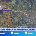 Accident mortel impliquant un motard sur une route nationale en France.