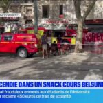 Début d&rsquo;incendie dans un snack sur le cours Belsunce, intervention des pompiers en cours.
