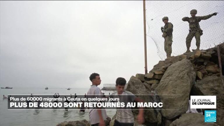 Environ 50 000 clandestins repartis de Ceuta en quarante-huit heures.