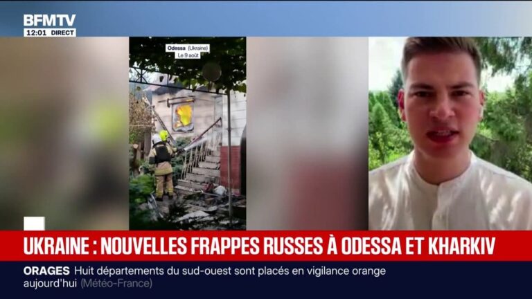 Frappes russes sur Odessa : au moins 8 blessés dans l’attaque.