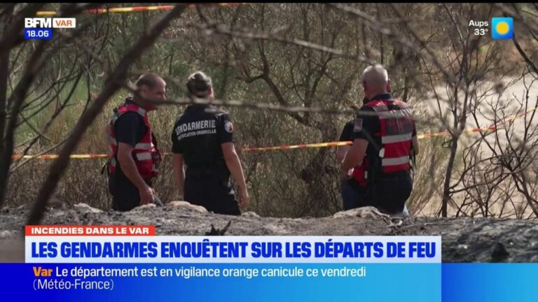Incendies dans le Var : enquête des gendarmes sur les départs de feu suspects