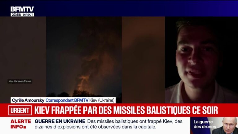 Kiev frappée ce soir : premières photos de notre correspondant BFMTV en Ukraine