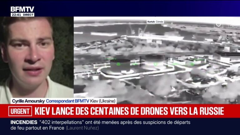 L’Ukraine lance des centaines de drones en direction de la Russie.