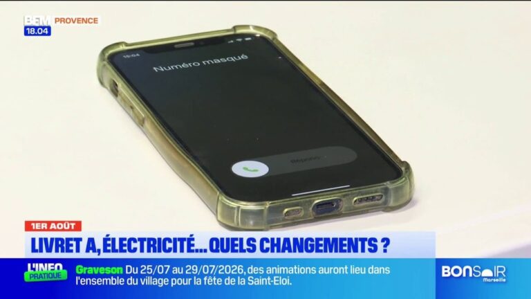 Modifications du Livret A et du démarchage téléphonique en France à partir d’août.