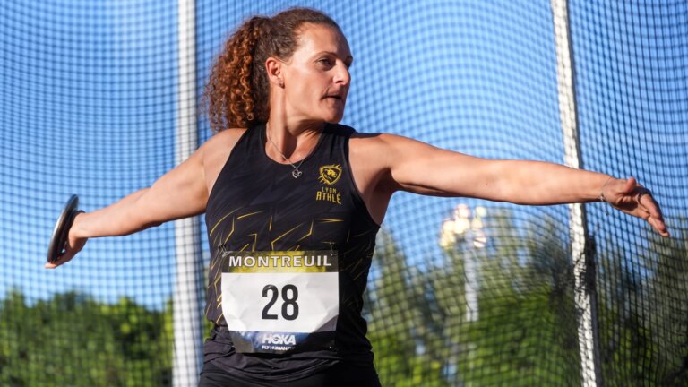 Mélina Robert-Michon battue au disque aux championnats de France d’athlétisme.
