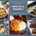 Menu hebdomadaire équilibré pour les repas en France : planification nutritionnelle recommandée.