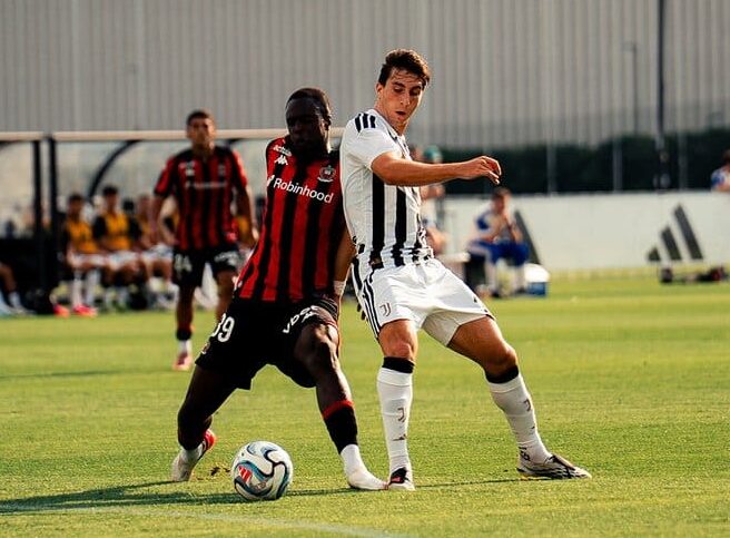 OGC Nice battu par la Juventus lors d’un match de Ligue Europa.