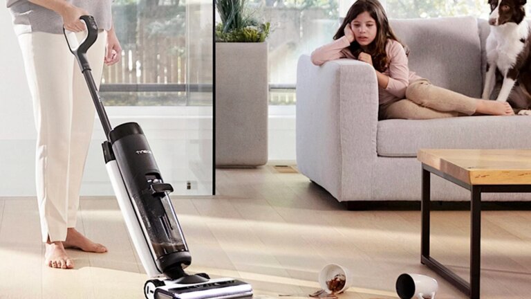 Tineco Floor One S7 Pro remplace balai et seau, promotion de 70 % sur l’appareil.