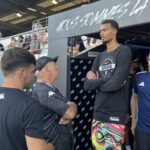 Victor Wembanyama s’entraîne avec les rugbymen de Provence Rugby à Aix-en-Provence