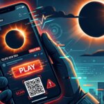 Arnaque à l’éclipse : des cybercriminels ciblent les internautes pour des fraudes.
