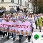 50 000 Suédois manifestent pour des actions climatiques au cœur de Stockholm