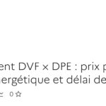 Prix des biens immobiliers par classe énergétique et délai de vente en France, selon DVF et DPE.
