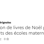Acquisition de livres de Noël pour les écoles maternelles publiques et privées de Brignoles