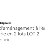 Travaux d’aménagement en deux lots à l’école Marie Curie : démarrage du lot 2.