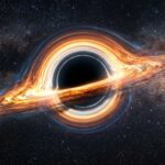 Un jet relativiste se tord autour d’un trou noir, révélant des dynamiques astrophysiques complexes.